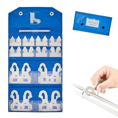 25 Pc Radius Gauge Set Fractional 1/64-1/2 inch Gages with Holder, Radius Measuring Tool