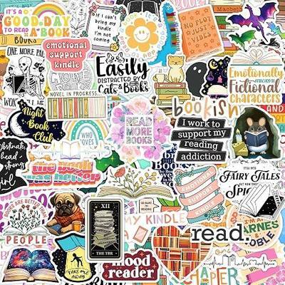 Puraesla 150pcs Stickers for Kindle | Kindle Stickers Bookish Reading Sticker Pack for Smut Readers | Laptop Water Bottle Computer Accessories| Holographic Waterproof