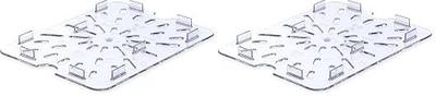 Carlisle FoodService Products 1023507 StorPlus Half Size Polycarbonate Drain Shelf, Clear (Pack of 2)