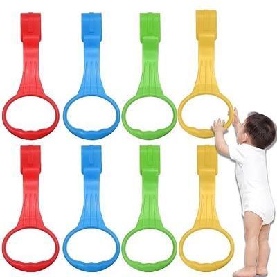Baby Pull Up Ring 8 Pack Babies Stand Up Learn to Walk Assistant Handle for Baby Playpen and Crib