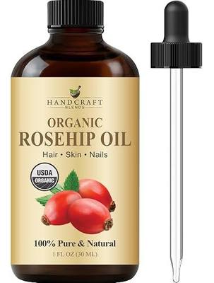 Handcraft Blends Cold-Pressed Organic Rosehip Oil | 1 Fl Oz | 100% Pure and Natural | Premium Grade Oil | Face, Skin and Hair | Protect | Nourish | Carrier Oil