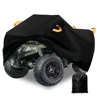 ATV Cover Waterproof Heavy Duty 300D 4 Wheeler Cover, All Weather Outdoor Protection Covers Suit for Polaris Kawasaki Suzuki Honda-XL