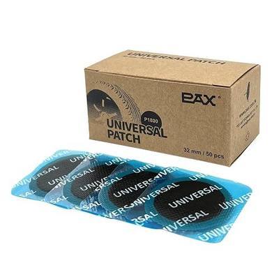 PAX 50 Pcs 32mm Round Universal Tube and Tire Repair Patches, for Radial and Bias Tires, Motorcycle, Automobile, Truck, Agricultural Vehicles, BMX, ATVs, River Floating, Inflatable Rubber