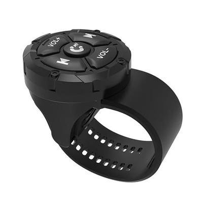 Bluetooth Media Button Remote,Waterproof Wireless Music Controller for Car Bike Motorcycle,Steering Wheel Control Button Compatible for iPhone/Android Phone Black