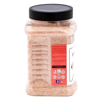 Tazah Himalayan Pink Salt 2.5 Pounds Fine Pure Dark Pink Salt, non-refined with 84 Trace Minerals, Non-Gmo Halal Kosher Certified