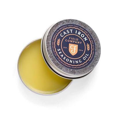 Cast Iron Seasoning Oil – Organic Grapeseed, Sunflower & Beeswax Blend for Conditioning & Restoring Cookware by Field Company