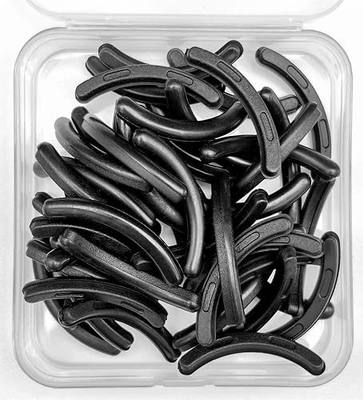 Yumflan Eyelash Curler Refills, 80 Pcs Eyelash Curler Pads, Silicone Rubber Eye Lash Curler Refills for Universal Eyelash Curlers (Black)