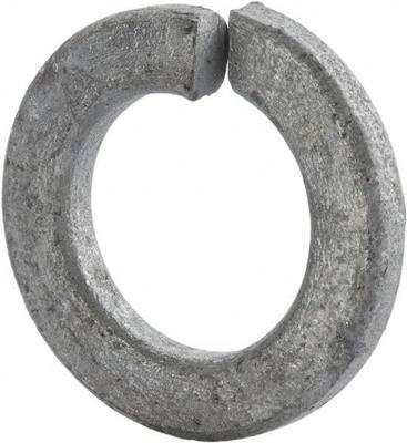 3/8 Split Lock Washer (100 Pack) Hot Dip Galvanized Steel, Meets ASME B18.21.1 by Makers Bolt