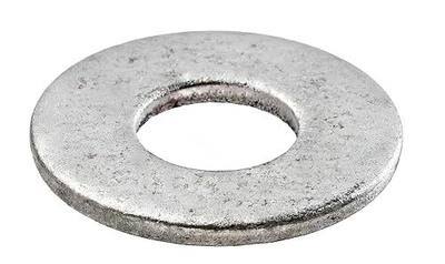 1/2 USS Thick Flat Washer (25 Pack) 1/2" x 1-3/8" Hot Dip Galvanized Steel, Meets ASME B18.21.1 Industrial/Commercial Grade by Makers Bolt