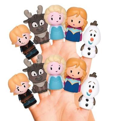 Disney Frozen Bath Finger Puppets, 10 Pc – Party Favors, Educational Play, Bath & Pool Toys, Story Time, Beach Fun, Stocking Stuffer