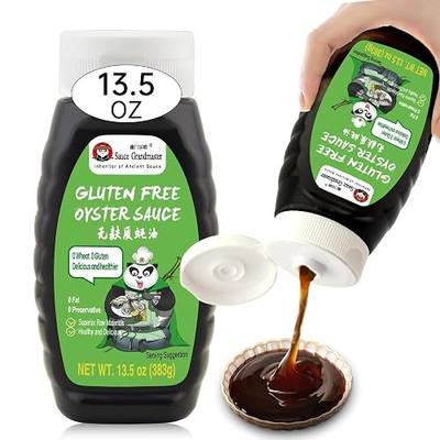 300 Oysters in Every Bottle – Premium Gluten-Free Oyster Sauce (70% Oyster Content), Non-GMO, No MSG, Low Sodium, Slow-Simmered for Rich Flavor, Perfect for Cooking & BBQ, 13.5 fl oz PET Bottle (Single Pack) – Sauce Grandmaster