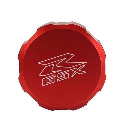 Front Brake Reservoir Cover Cap,Motorcycle Accessories Made of Aluminum Alloy Compatible with Suzuki GSX-R 600 1997-2020,GSX-R 750 1996-2020,GSX-R 1000 2001-2020 (Red)