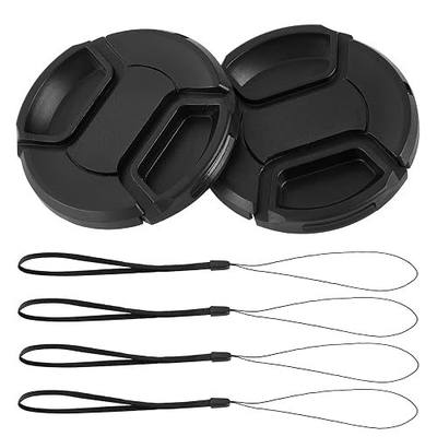 2 Pack 52mm Center Pinch Front Lens Cap Compatible with Nikon DSLR Camera with 18-55mm or 55-200mm Lens, D3200 D3100 D3000 D5200 D5100 D5000 D90 D80 D60 D40 (52mm)
