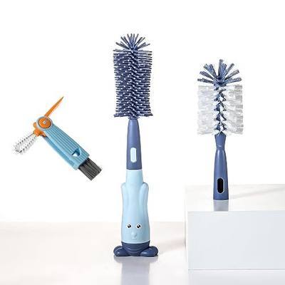 Silicone Baby Bottle Brush with Stand, Water Bottle Brush Cleaner Set | Cup Cleaning Brush, Multifunctional Cleaning Brush Set