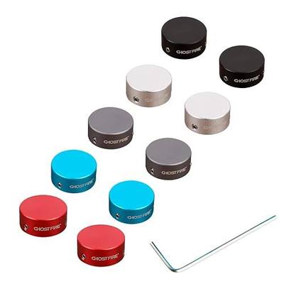 GHOST FIRE Guitar Effect Pedal Footswitch Foot Nail Cap Pad Cover Aluminum Tools Parts Foot Switch Toppers Knob Accessories (Mix color 2)