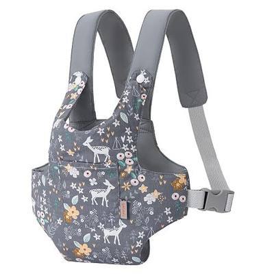 GAGAKU Toy Baby Carrier for Dolls Doll Accessory Stuffed Animal Carrier for Kids with Adjustable Straps - Gray - Deer
