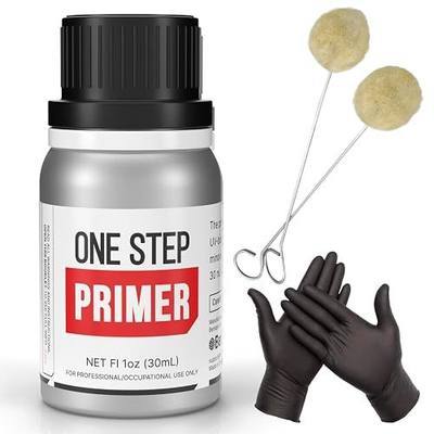One Step Windshield Primer — Urethane Adhesion Promoter for Auto Glass Installation, Prevents Pinchweld Corrosion, Quick-Drying Activator-Free Glass Primer with Applicator & Gloves, 30 mL (1 fl oz)