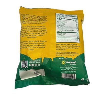 St. Mary's Banana Chips 1.06 oz (Pack of 20)