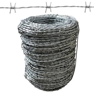 328 ft (100 M); Weight:14 Pounds; 14 Gauge(2mm), 4 Pt. Style, 5" Spacing Between barbs