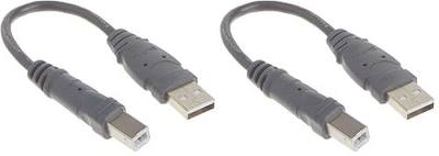 Belkin Components USB A/B Device Daisy Chain for USB Hub (6 Inches) (Pack of 2)