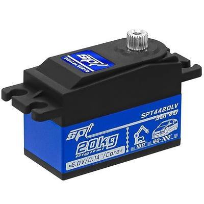 20kg Low Profile Servo RC Digital Servo High Torque Full Metal Gear & Steering Servo Arm for 1/10 RC Car Tamiya Kyosho On-Road Touring Drift Car/Robot/Boat
