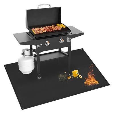 Grill Mat for Blackstone Griddle Accessories 28in & 36in, 70 x 48 x 0.02in | 2000℉ Fireproof/ waterproof/oilproof grill mat for outdoor grill, protect the deck, patio, pavers, fits gas/charcoal grills
