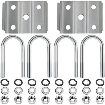 iBroPrat 2 3/8 Inch Trailer Axle U Bolt Kit for 3500lbs 2-3/8" Round Axle 1-3/4" Leaf Springs 1 Set
