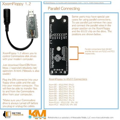 XoomFloppy - Thumb Sized Xum1541 (Zoom Floppy) for USB to IEC Communication with Commodore Floppy Drives