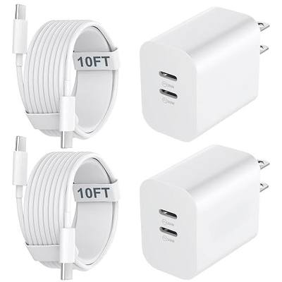 iPhone 17 16 15 Charger Fast Charging Cord 10FT Long USB C Charging Cable with 20W Type C Charger Block for iPhone 17 Pro Max/17 Pro/17/Air, 16 15 Pro Max/16 15 Pro/16 15,iPad Pro/Air, Android Phone