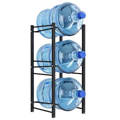 Lifewit 5 Gallon Water Jug Holder, 3 Tier Water Bottle Stand, 3 Slots Heavy Duty Water Dispenser Rack for Gallon Jugs, 126 lb/57 kg Capacity Detachable Water Jug Shelf Organizer for Home/Office Black
