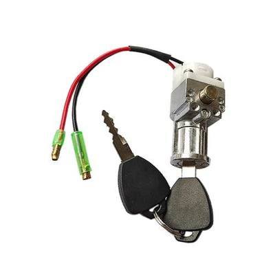 Battery Cylinder Lock Motorcycle Battery Locks Tricycle Electrombile Battery Accessories with 2 Key Motorcycle Ignition Lock