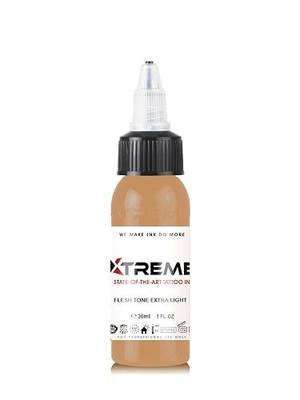 Xtreme Tattoo Ink, Versatile Medium Viscosity for Precision Tattooing, Rich Hue,Quick Healing,Acrylic-Free,Water Based,Highest Safety Stards - Ready-to-Use Tattoo Ink (Flesh Tone Extra Light, 1 oz)