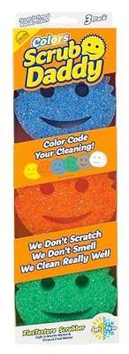 Scrub Daddy Colors Kitchen Sponges - Scratch-Free Dishwashing Sponges & Sponge for Kitchen Sink, Bathroom & Household Cleaning - BPA-Free Polymer Foam (3 Count)