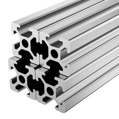 4pcs 500mm T Slot 2020 Aluminum Extrusion European Standard Anodized Linear Rail for 3D Printer Parts and CNC DIY Silver (19.7inch)