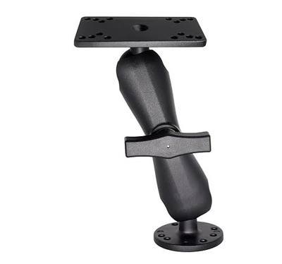 Aluminum 1.5" Ball Fish Finder Mount, Fits Humminbird Helix 5,7 | Compatible with RAM Mounts, Arkon, iBolt and More, C Size Marine Electronic Deviecs Bracket for Kayak Boat