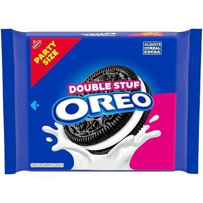 OREO Double Stuf Chocolate Sandwich Cookies, Party Size, 24.95 oz