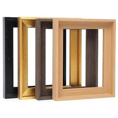 YIVIVEN Real Solid Wood Canvas Floater Frame 8x10, Canvas Floating Frame for 0.6"-0.9" Deep Paintings Artwork, Oil Painting Frames (Dark Brown, 8"x10")
