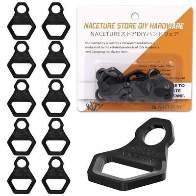 NACETURE Motorcycle Tie Down Anchor Hook Heavy Duty Stainless Steel 10 Pack - Dirt Bike Tie Down Strap Rings Accessories for Truck, Camper, Trailer, Truck Bed Tie Down Anchors | For motorcycles, trailers, campers and truck bed tie-down applications.