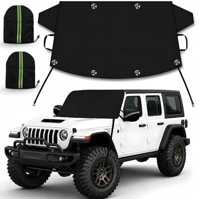 Windshield Cover for Ice and Snow, Car Windshield Snow Cover, Thicken Windshield Frost Cover Waterproof Windshield Snow Ice Cover with Side Mirrors Cover for Most Cars SUVs and Vans (63"x 47")