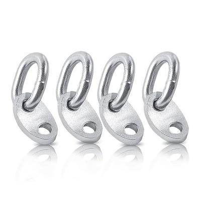 4-Pack Engine Lifting Bracket Set, Engine Support Bar (Working Load Limit of 5,500 lbs) for Use with Lifting Slings, Load Levelers (Silver, 4-Pack)