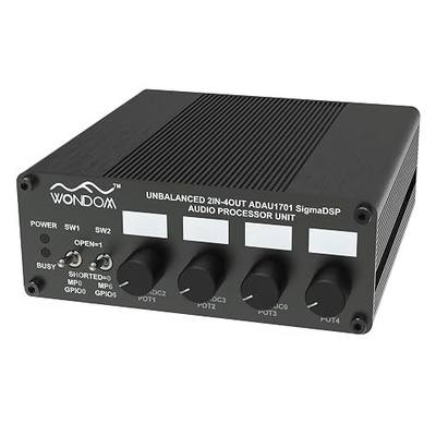 ADAU1701 2.1 4.0 DSP Digital Signal Processing Preamp Crossover 2-in 4-Out Tone Board with Treble Bass Volume Adjustment Support Sigmastudio