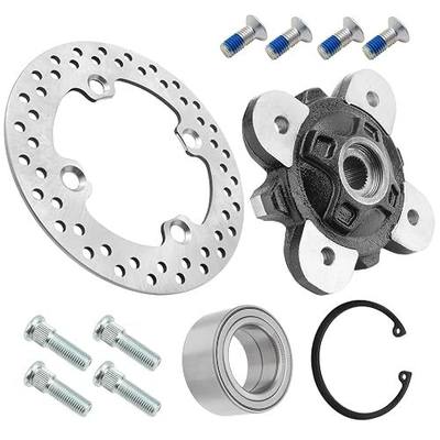 Front Wheel Hub Bearing Studs Brake Rotor for Ranger 900 1000 1000-Diesel HST 570-Full-Size Brutus PRO-XD EV-Full-Size