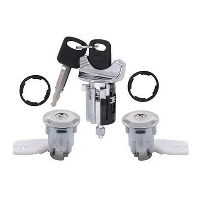 MOTOKU Ignition Switch Lock Cylinder and Door Lock Cylinder Kit | for Ford Aerostar Bronco Ranger F-150 F-250 F-350 E-150 E-250 E-350