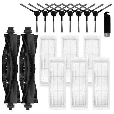 Replacement Parts Compatible with WYZE Robot Vacuum Cleaner | WVCR200S Accessories, 2 Main Brushes, 6 Hepa Filters, 8 Side Brushes Attachment Spare Pack