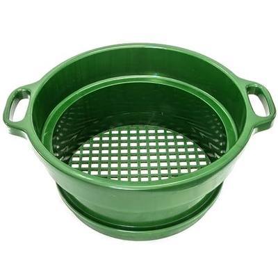 ASR Outdoor DEEP Stacking 1/2" Classifier Screen with Handles, Heavy Duty 5 Gallon Plastic Sifting Sieve