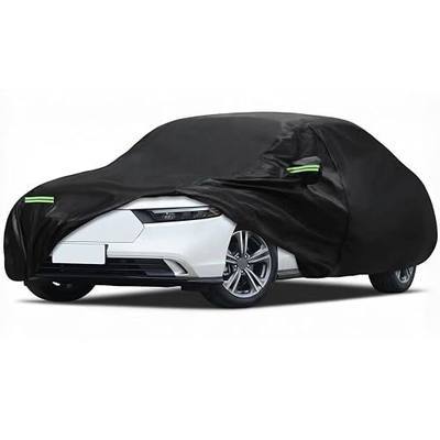 Sedan Car Cover Waterproof Outdoor Cover Fits 186-193 Inch | Fits Sedans, Waterproof Fabric, Full Exterior Coverage, Windproof Straps, UV & Dust Protection, Easy Door Access