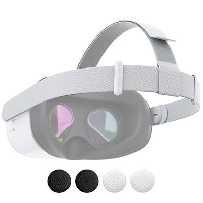 VR Headset Strap for Quest 2,Strap for Oculus Quest with Ergonomic Comfort | Replace Head Strap for Meta Quest 2, VR Accessories with 2 Pair Thumb Grip Caps, Compatible with Oculus/Meta Quest 2