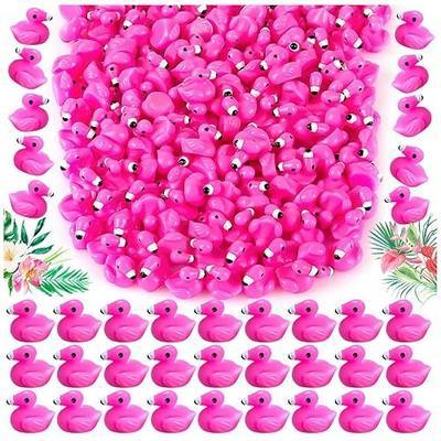 HFAYDZSW 100Pcs Mini Resin Flamingo Ducks Figurines | for Cake Topper Garden Dollhouse Landscape Aquarium Ornaments DIY Crafts
