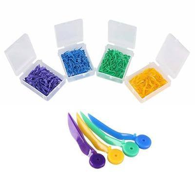 400Pcs Dental Matrix Wedges, Dental Plastic Wedge Disposable Fixing Wedge with Hole, Teeth Interproximal Wedges
