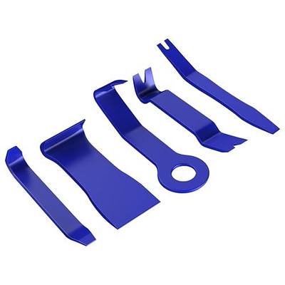 GOOACC 5PCS Auto Trim Removal Tool Kit Blue | No-Scratch Pry Tool Kit for Car Audio Dash Door Panel Window Molding Fastener Remover Tool Kit
